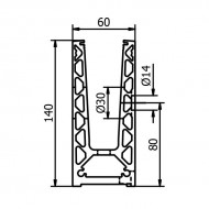 On Level 6021 Side Mounted Kit For 17.5mm - 5 Metre