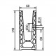 On Level 6021 Side Mounted Kit For 12mm Glass - 5 Metre