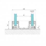 Double Glazed Base Profile - Black