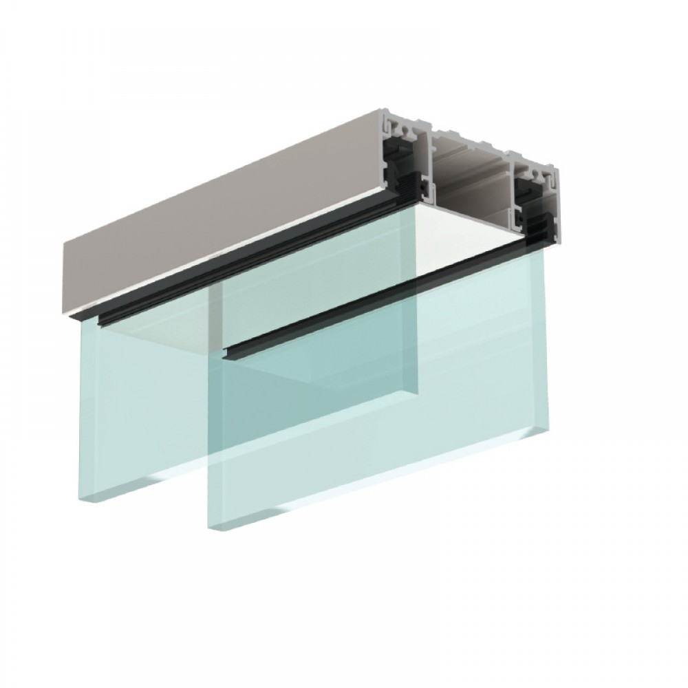 Double Glazed Top Profile - Silver Anodised