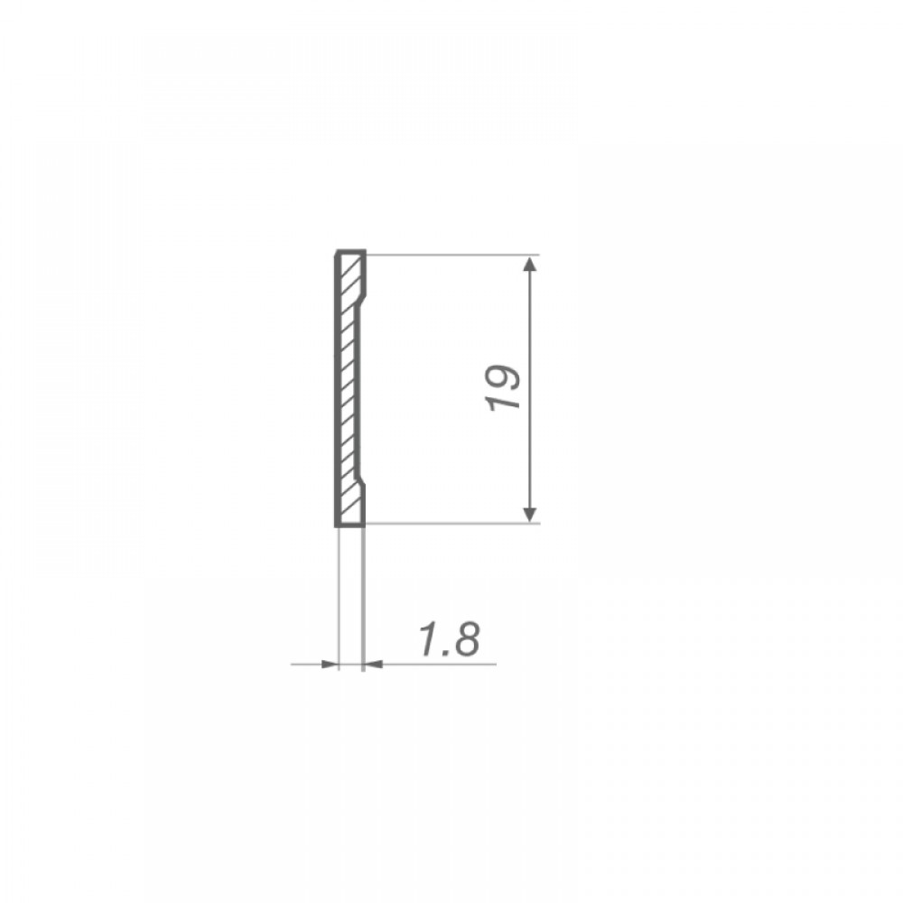 Black Flat Profile 19x2mm For Crittall (Loft) Partition