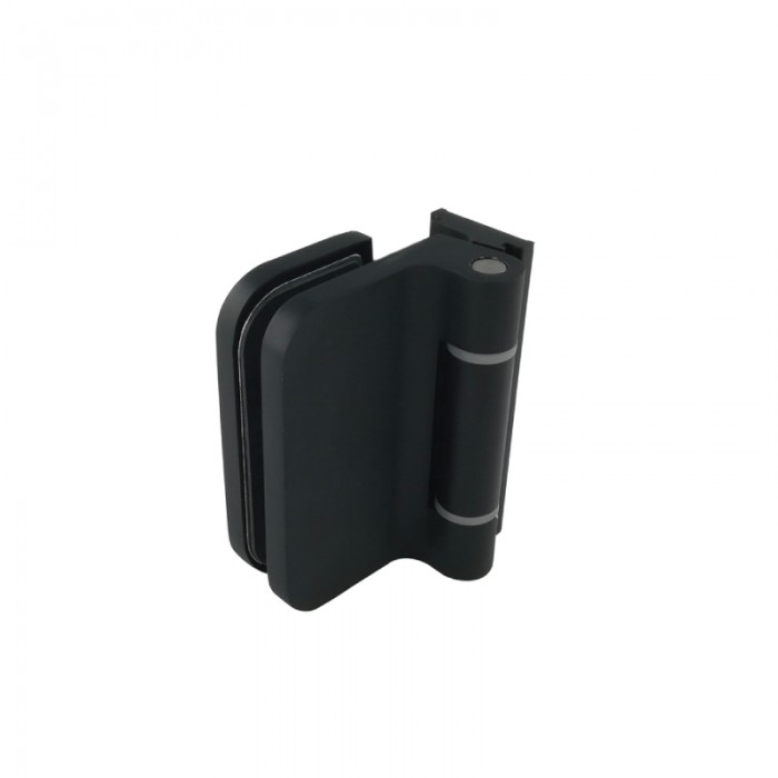 Dynamik Door Hinge - Black - Round Corners