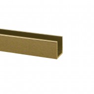 15mm Antique Brass U Channel For 10mm Thick Glass