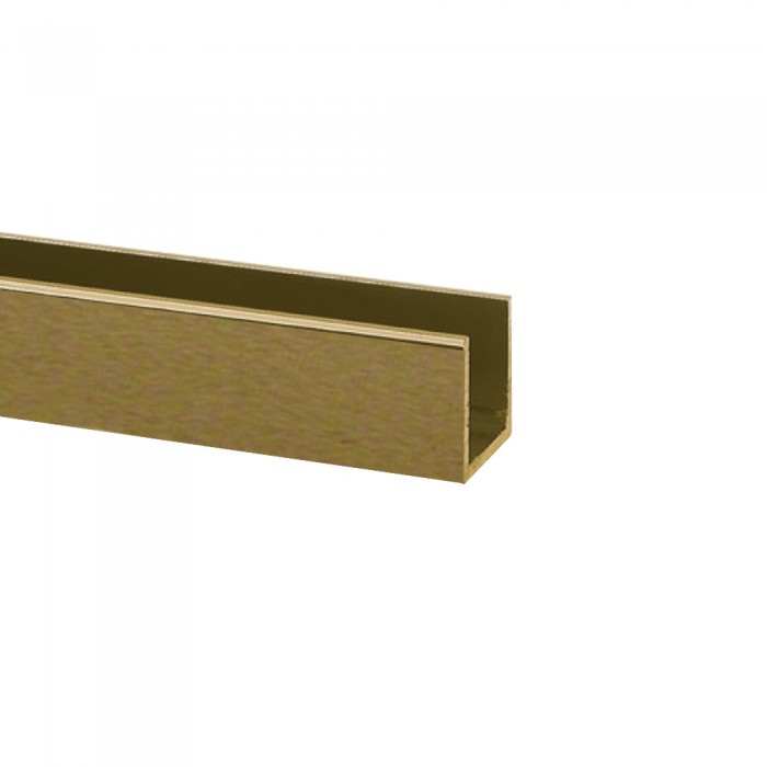 15mm Antique Brass U Channel For 10mm Thick Glass