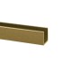 15mm Antique Brass U Channel For 10mm Thick Glass