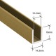 15mm Antique Brass U Channel For 10mm Thick Glass