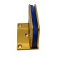 Single Wing Wall To Glass Shower Hinge - Polished Brass