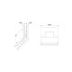 135 deg Amazon Glass 2 Glass Shower Hinge - Brushed Nickel