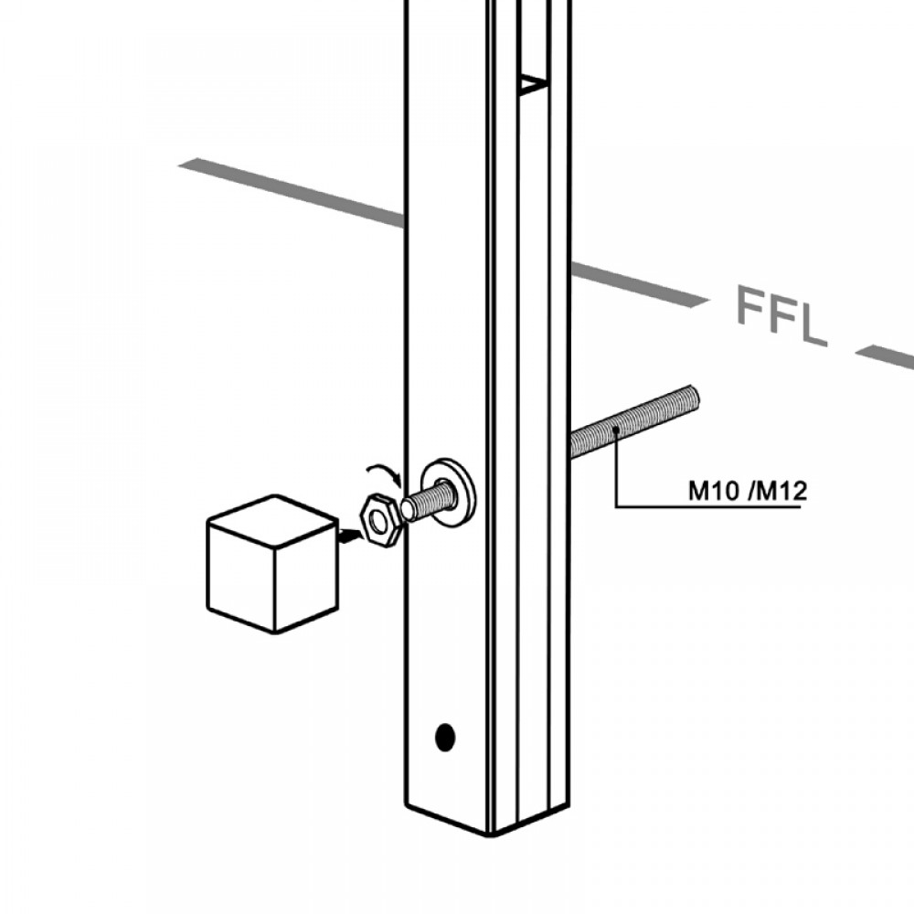 EaziRail Sidemount Fixing Covercap - Anodised