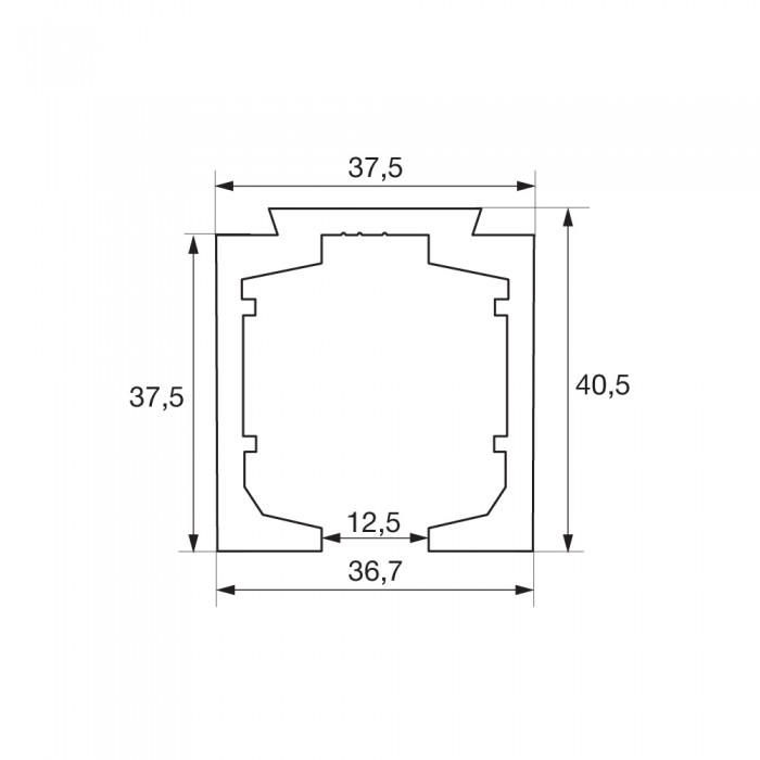 Bi-Fold Top Guide Track 3 Mtr