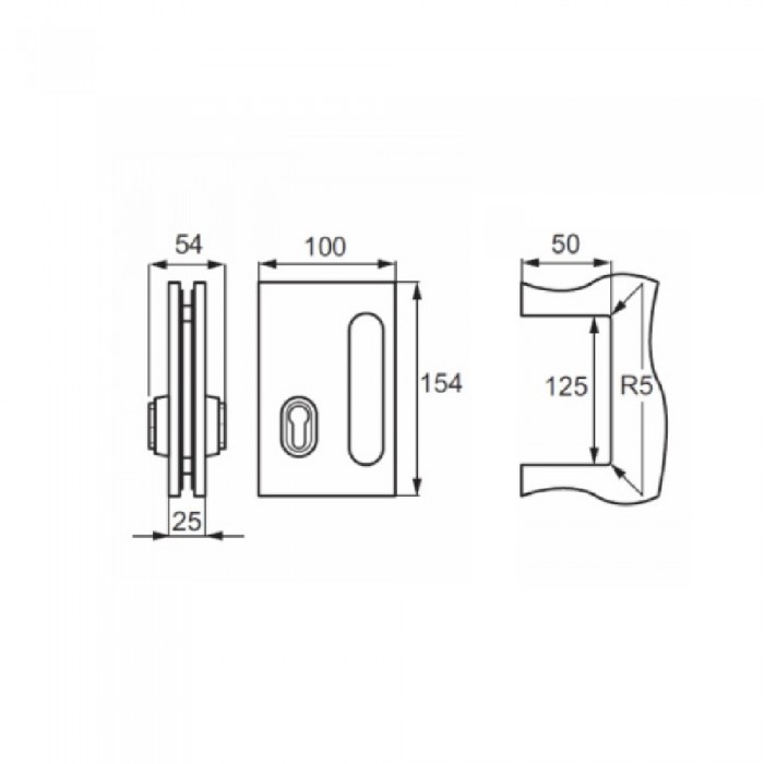 Bi-Fold lock and Wall Receiver