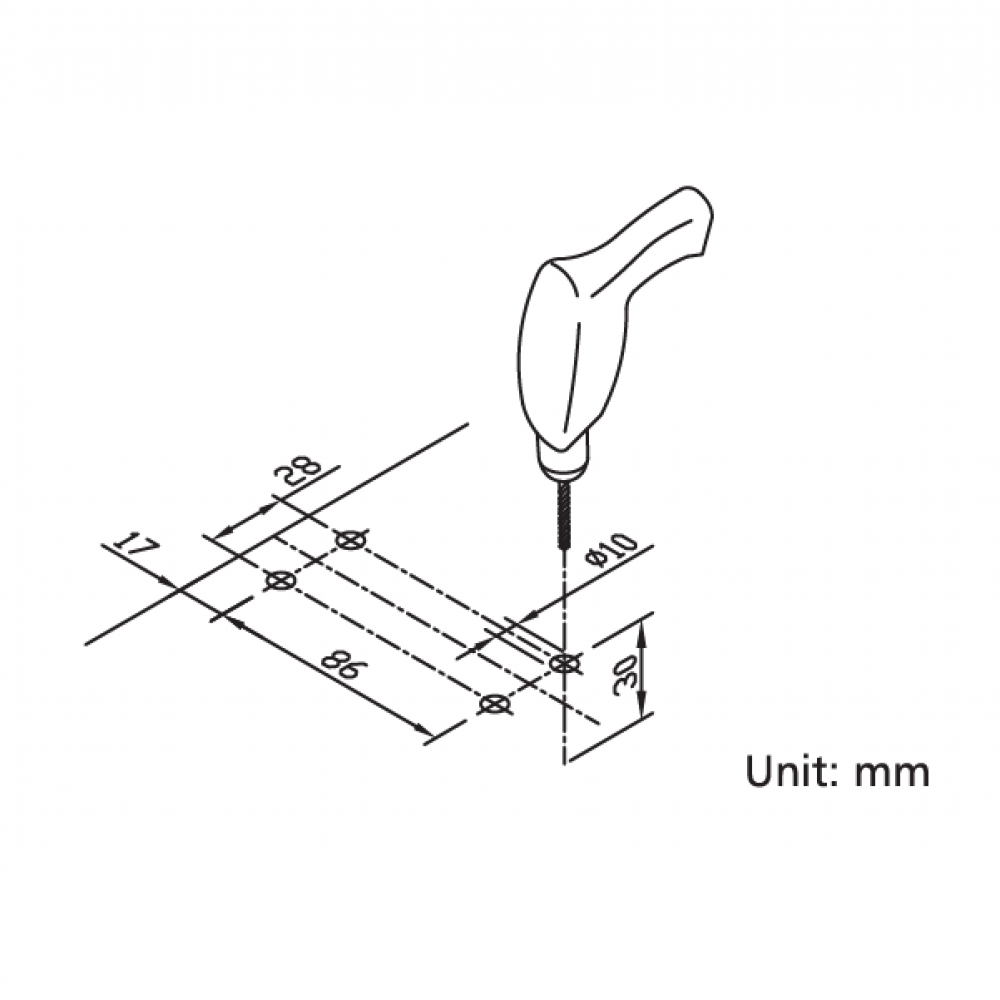 Hydraulic Bottom Patch Door Kit Incl. Top Patch & Pivot - SS