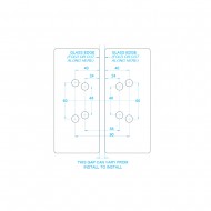 Glass to Glass Gate Hinge 8-12mm Glass - Satin Stainless