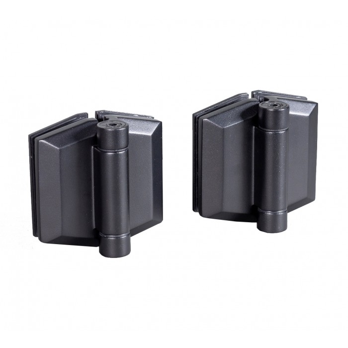 Glass to Glass Gate Hinge 8-12mm Glass - Black