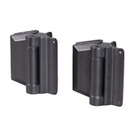 Glass to Post Gate Hinge 8-12mm Glass - Black