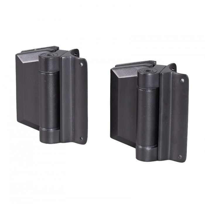 Glass to Post Gate Hinge 8-12mm Glass - Black