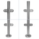 972mm 135 Degree Balustrade Post Inc. Clamps For 10mm Glass