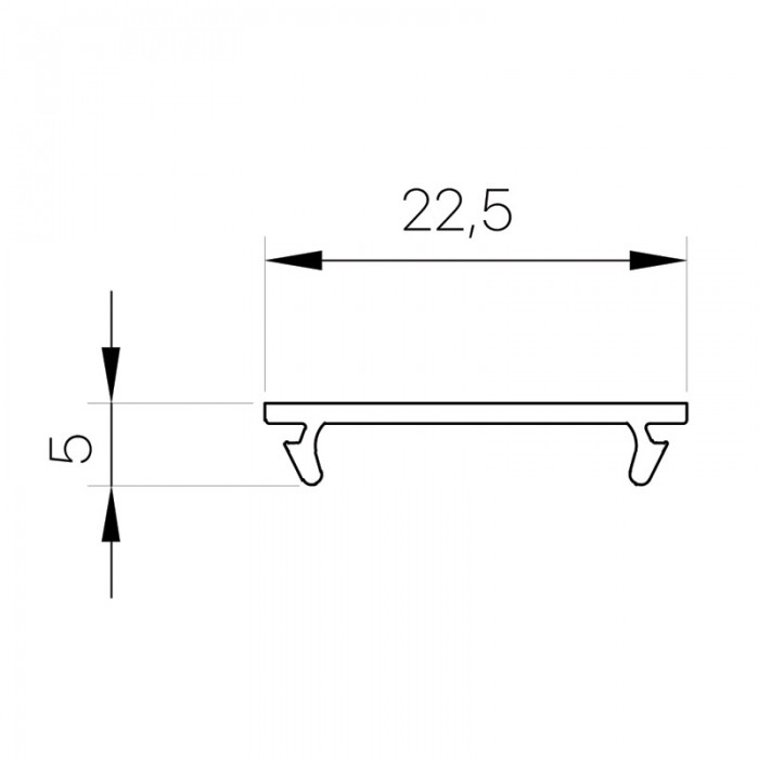 Frame Filler Strip - Black