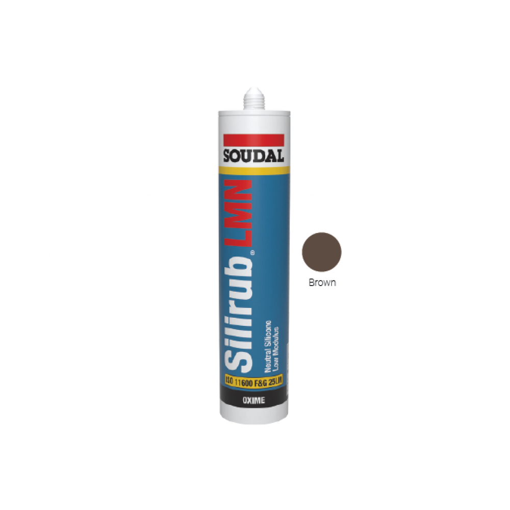 Soudal Silirub LMN Window Installation Silicone - Brown