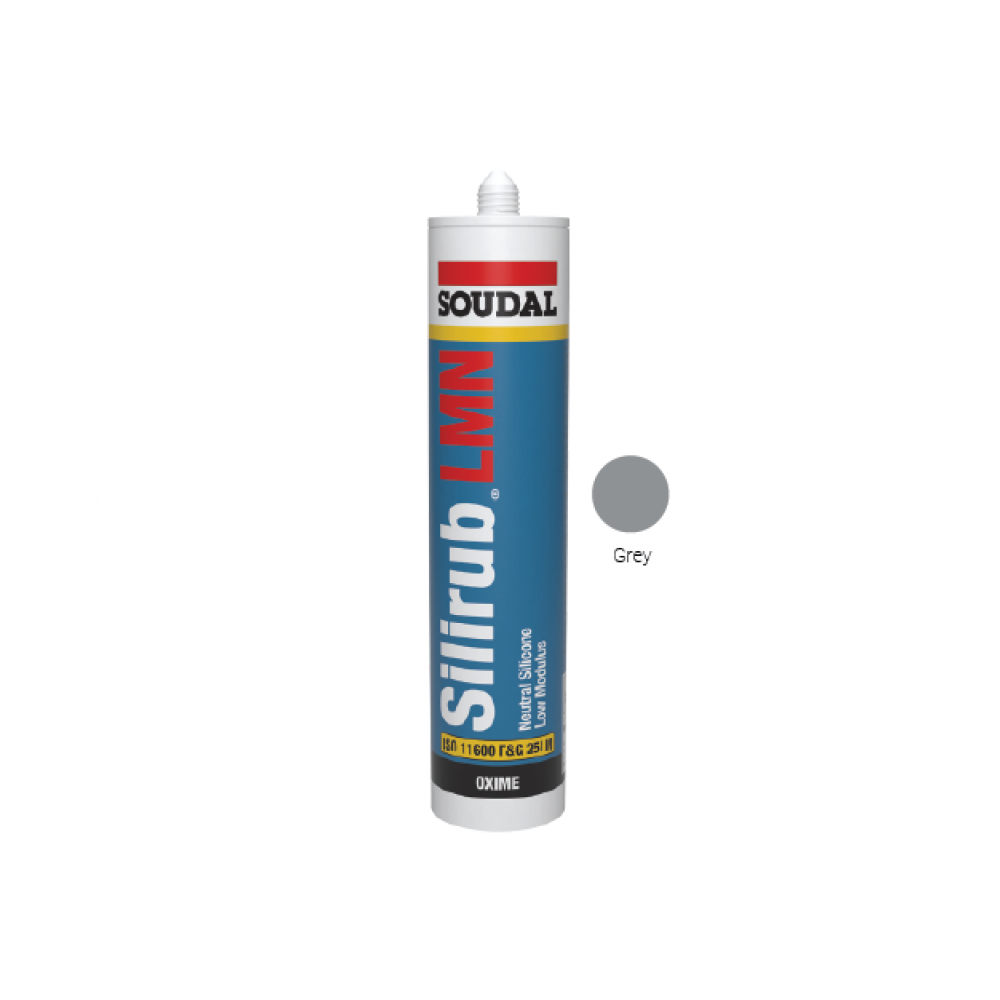 Soudal Silirub LMN Window Installation Silicone - Grey