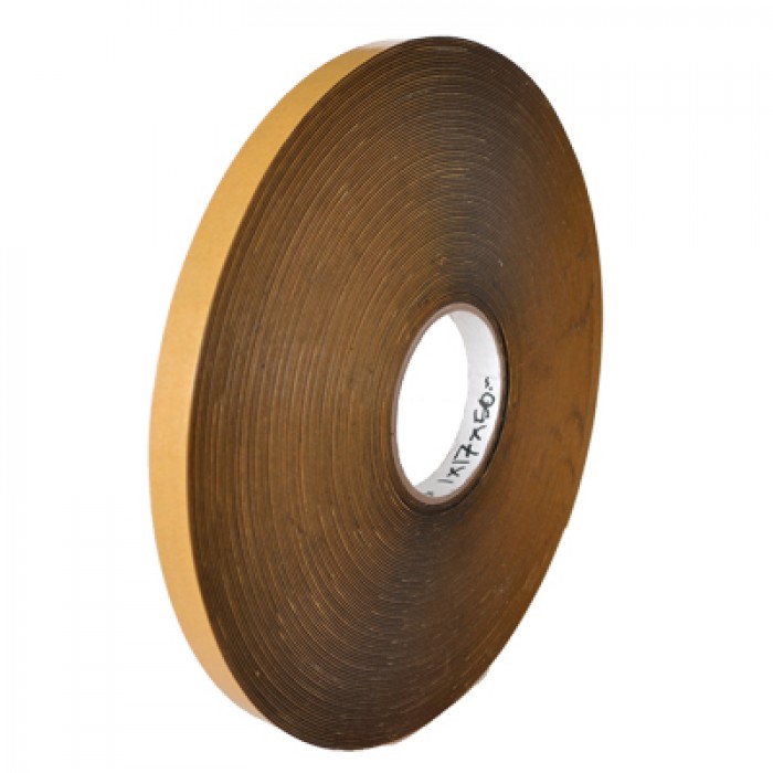 PVC Single Side Foam Glazing Tape 3x10x25 Black