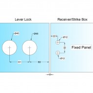 Level Lock - Lockable - Aluminium Matt Silver