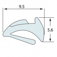 Tear Off Clear Dry Glazing Wedge Gasket - Thin - Clear