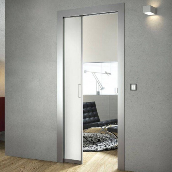 Glass Pocket Door Kit (Imperial) - 33" - 36" x 78" / 125mm