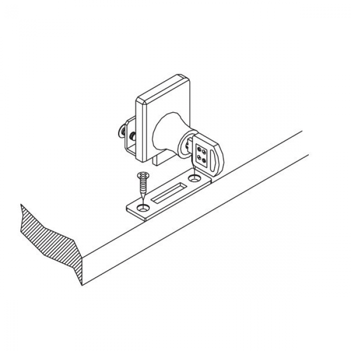 Non Drill Single Swing Lock Chrome