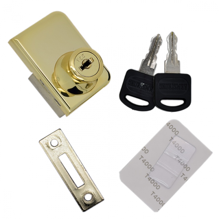 Non Drill Double Swing Lock Gold