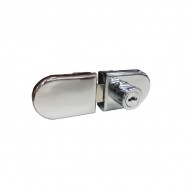 Non Drill Glass Door Lock For 5mm Glass - Polished Chrome