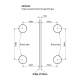 Bi-Folding 180 Degree - Outward Glass To Glass Hinge - PC