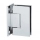 Shannon SQ Range - Wall To Glass Hinge -- Satin Chrome