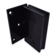 Shannon SQ Range - Single Wing Wall To Glass Hinge - BLACK