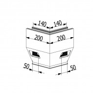 OnLevel 3021 Y Type Side Mount External Corner