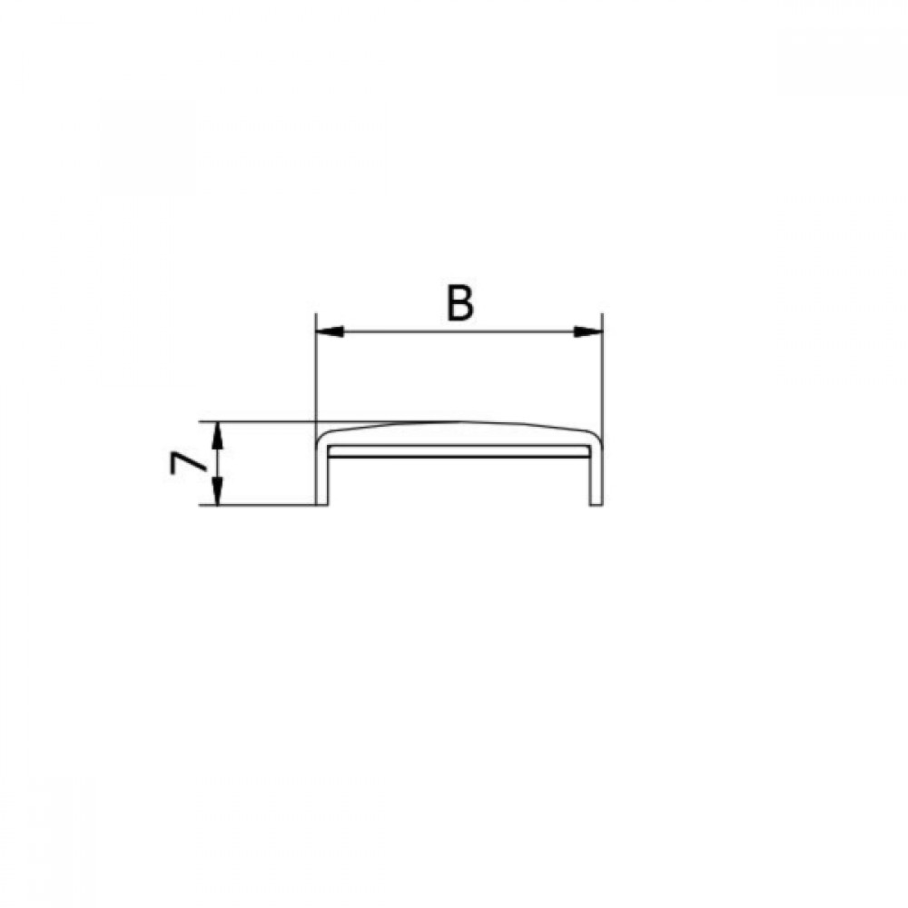 12.76-13.52 Edge Protection Self-Adhesive Alum Mill Finish