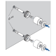 50mm Adjustable Point Fixture - 316SS - 30mm Standoff