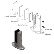 Oval Type Glass Spigot - 10-21.52mm - With Cover