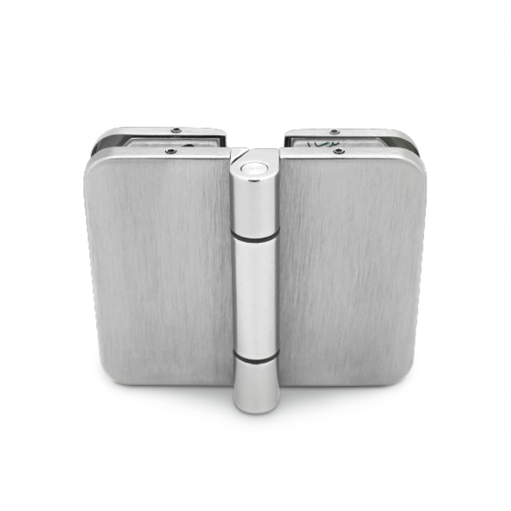 180 Degree Hinge - 8-10mm Glass - Stainless Steel Effect