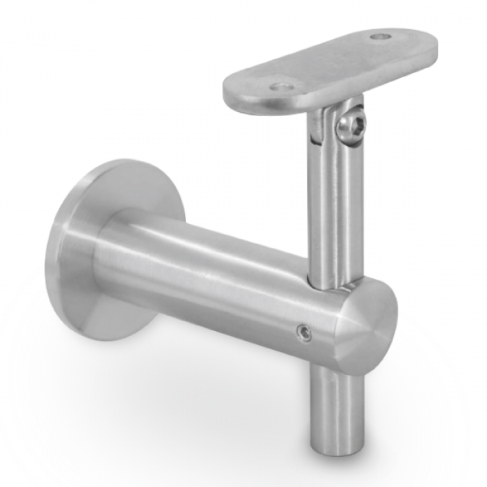 Adjustable Wall to handrail bracket - Flat