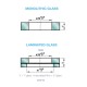 60mm Dia. Flat Head Articulated Bolt For 8 - 15mm Thick Glas