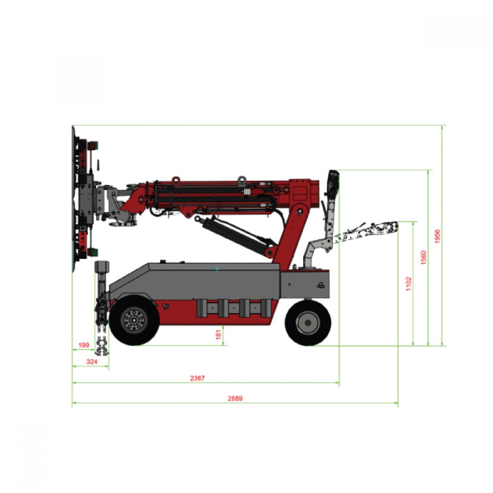 1125kg Capacity Glassworker Glazing Robot