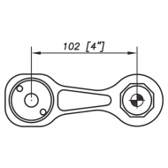 S3001 Evo Spider Bracket Series - 1 Arm 180 Degree - AISI316