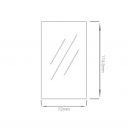 Crystal View End Cap With Dowels - No Cladding