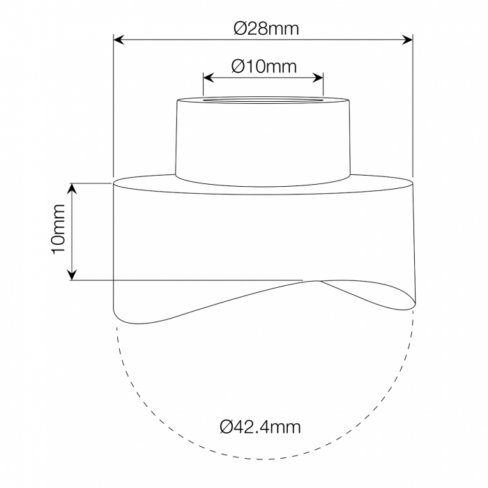 Balustrade Spider Bracket 42.4mm Tube Mount Adapter