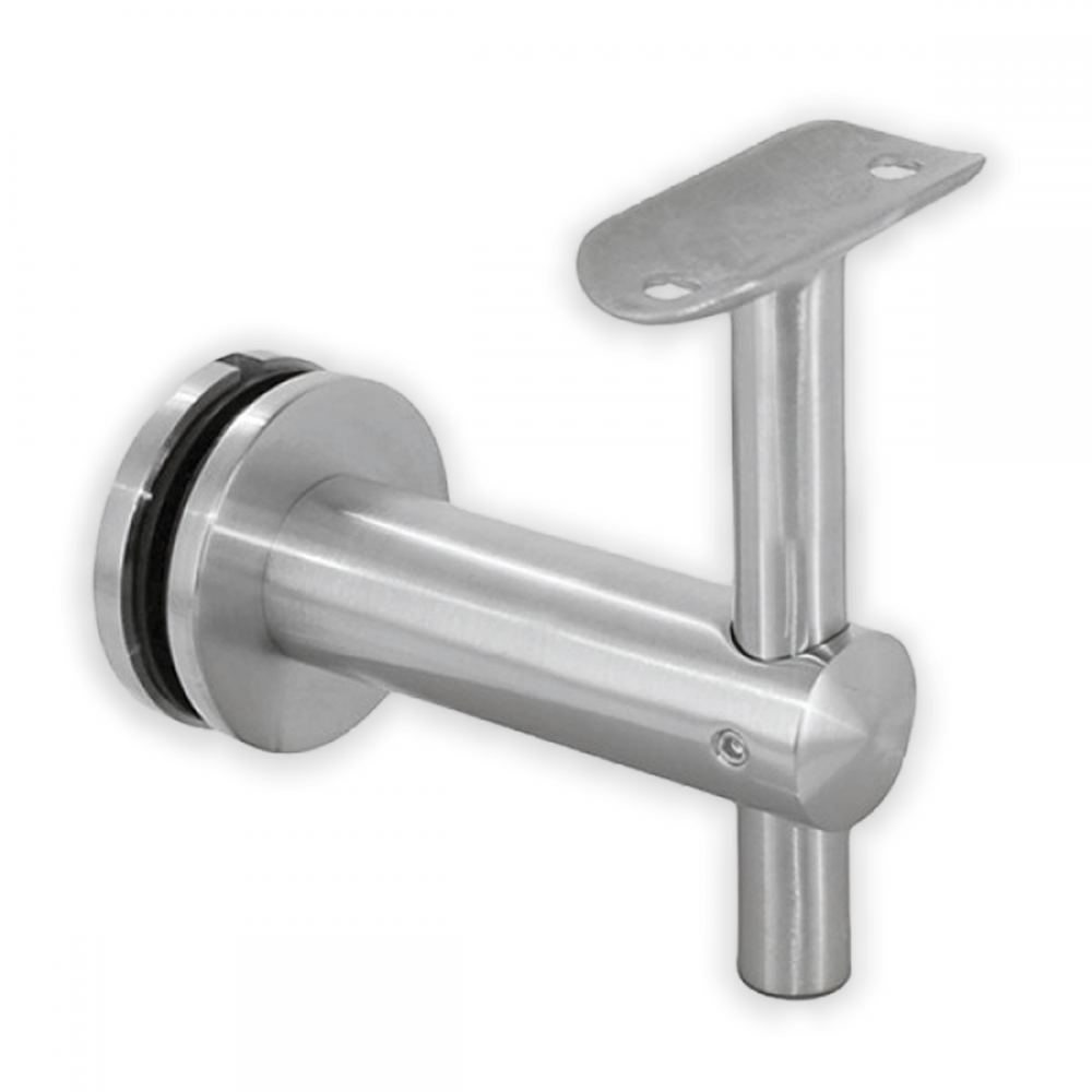 Adjustable Glass To Handrail Bracket - 316SS - 48mm Handrail