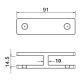 180 Degree SS Glass To Glass Panel Support 10-12.76mm Glass