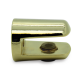 Round Shelf Support - 6mm Glass - Gold Finish