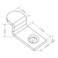 Mirror Surface Fixing Clip