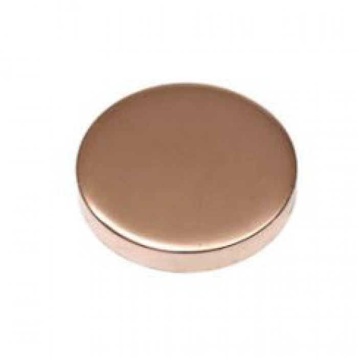 15mm - Flat Caps Copper & Lacquered